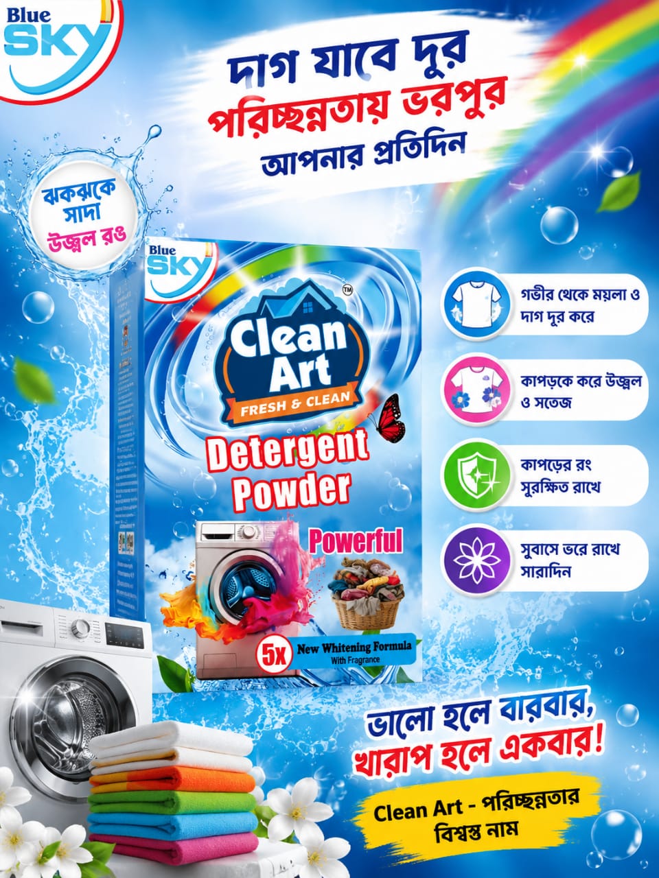Clean Art Detergent Powder